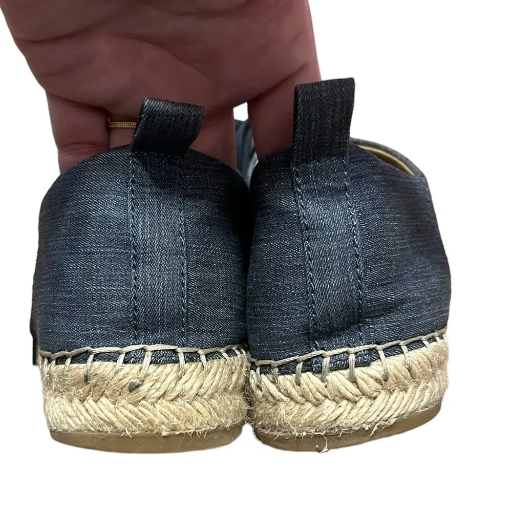 Lafayette 148 New York denim lace up espadrille